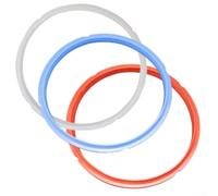 Besttoolifes Silicone Sealing Ring Gasket Replacement For Lux80 Pressure Cooker, 3-Pack Color-Coded Seals For Sweet And Savory Cooking, High Temperature Resistant, Dishwasher Safe