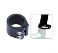 Besttoolifes silver, Double-Bolt For Bicycle Seatpost Clamp for 34.9 mm Diameter Seatposts - Heavy-Duty Forged Alloy, Compatible with Road, Mountain, E-For Bike & Vintage Bikes