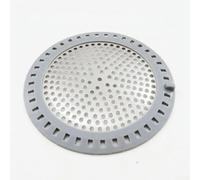 Besttoolifes Silver, Stainless Steel Floor Drain Cover for Bathroom Sink, Shower & Bathtub - 12.5 cm Round Hair Catcher Strainer, Rust-Resistant Filter with Modern Minimalist Design