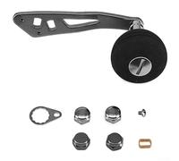 Besttoolifes Single Fishing Reel Handle | 103.3mm Lightweight Metal Alloy Crank with Oval Grip | Replacement Upgrade Part for A/B/D/S Casting and Reels(Silver (B package))