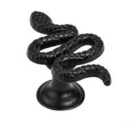 Besttoolifes Snake Shape Zinc Alloy Drawer Knob Cabinet Pull for Dresser Cupboard Door Children Room Vintage Copper Finish Options(Black)