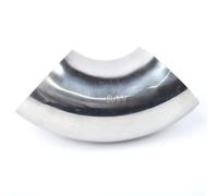 Besttoolifes Stainless Steel 304 Elbow 90 Degree Pipe Fitting, Tight Radius Bend 1.5D for Automotive Exhaust System & Downpipe Repair, Weldable Exhaust Elbow(51mm)