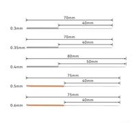 Besttoolifes Stainless Steel Cleaning Needle 0.15-0.8mm for Nozzle, Cleaning Needles for 3D Printers, Nozzle Cleaning Drill Set, Print Head(B)
