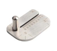 Besttoolifes Stainless Steel Craft Ruler for Leatherworking, Punching Distance Gauge, DIY Leather Stitching Guide, Manual Hand Tool with Measurement