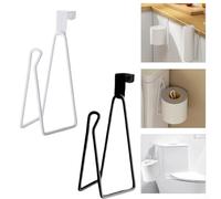 Besttoolifes Stainless Steel Over-the-Tank Toilet Paper Holder, Toilet Roll Holder For Radiator, Space-Saving No-Drill Installation, Fits Most Standard Water Tanks(black)