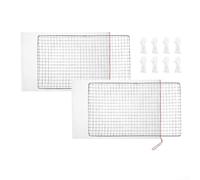Besttoolifes Stainless Steel Skimmer Guard, Rust-Resistant Mesh Net with Drawstring, Effective Leaf Debris Shield for Inground and Above Ground Swimming Pools(45 * 30cm)