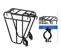 Besttoolifes Steel Front Bike Rack Bikes With Increased Height Profile To Improve Bag Placement And Balance Long Cycling Routes(A)