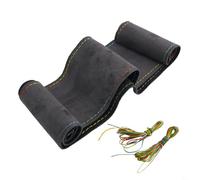 Besttoolifes Steering Wheel Cover, Suede Leather Hand-Sewn with Thread & Needle, Skidproof Non-Slip for 37-38 cm Diameter, Four Seasons Car Interior