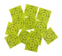 Besttoolifes Total Station Reflector Sticker, Reflective Target for Surveying Equipment, Measuring Phosphor Disc 20-60mm, Acrylic Sheet, 100 Pack(40x40mm)