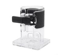 Besttoolifes Transparent Wood Router Base, Plastic Metal Build, Adjustable Gear Screw Design, Fits RT0701C WU601, Clear Visibility For Woodworking Trim Mill