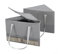 Besttoolifes Triangle Clothes Hanger Storage Organizer Bin With Support Plate Corner Space Saving Storage Box For Closet Wardrobe 54x38x36cm