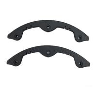 Besttoolifes Type A-B, Plastic Snowboard Nose Guard Protection Bar for Snowboards, Skis, Skateboards & Longboards - 30.5 cm / 33.5 cm / 21.5 cm / 20.5 cm Deck Edge Strip, Black, 2-Piece Set