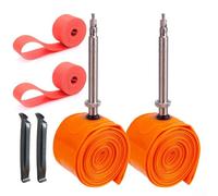 Besttoolifes Ultralight Road Inner Tube 700c 1832c Tube 36g Featherweight Structure with 45mm 65mm 85mm Valve Compatible Having for Rim Plus Disc Brake Wheelsets (80MM 2PCS kit)