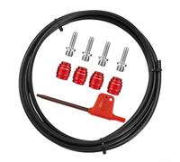 Besttoolifes Universal- Bicycle Oil Tube Set with 2.5m Brake Line- and | 2.5m Brake Line, Hydraulic System Tool, Hydraulic Disc Brake Hose, Olive Head Connector, Quick- Release- Fitting, Bicycle