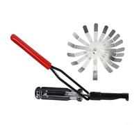 Besttoolifes Valve Clearance Adjustment Tool Kit with Angled Feeler Gauge Set 10mm Locknut Spanner for for Engine Tune Up Service