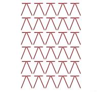 Besttoolifes Velvet Christmas Tree Bows, Hanging Ornament Set, Soft Flocking Material, 18X13cm, Red, Coffee, Green, Golden Yellow, 30 Pieces, Holiday Décor(Red)