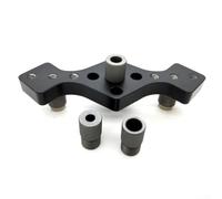 Besttoolifes Vertical Pocket Hole Drilling Jig, 2-in-1 Woodworking Dowelling Jig Locator With Scriber Wood Dowel Drill Guide Puncher Positioner Tools For Self Centering Straight Punching Hole(Black)
