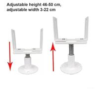 Besttoolifes Vintage Radiator Floor Bracket, Adjustable 46-50 cm Height, Iron and Steel Construction, for Central Heating Radiators in Traditional or Period Homes(2pcs)