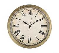 Besttoolifes Wall Clock Safe with Compartment for Jewelry, Cash, and Valuables, Concealed Security Stash Box, Plastic 25x7cm, Gold and White, Bat(GOLD)