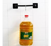 Besttoolifes Wall Mounted Towel Bar for Bathroom, No Drill Towel Holder with Modern Towel Rail Design, ABS Plastic Towel Rack for Kitchen or Bath, Smooth For (Black S)