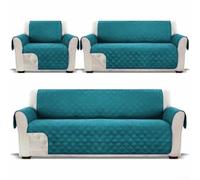 Besttoolifes Waterproof Sofa Cover 3 Seater Non-Slip Sofa Slipcover With Elastic Straps, Washable Sofa Protector For Kids, Pets, Dogs, Cats Four Seasons(3seater)
