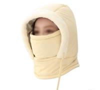 Besttoolifes Windproof Full Face Hood Fleece Lined Ski Mask | Full coverage, windproof membrane, fleece lining, head/face/ear/neck , extreme cold defense