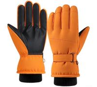 Besttoolifes Windproof Ski Gloves Polyester Shell Anti-Slip Grip | Precise fingertip control, for smartphone compatible, plush fleece lining, retains body heat, cold weather use