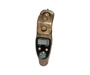 Besttoolifes Wooden Electronic Hand Counter with LCD Digital Display for Meditation Prayer Beads Counting Spiritual Practice Portable Lightweight Stress Relief Outdoor Use(The Black Dragon)