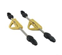 Besttoolifes yellow L, Scuba Fin Straps for Snorkeling & Diving - 2-Pack Stainless Steel Spring Straps with EPDM/TPR, Non-Slip Design, Compatible with Most Fins Including Mares and Cressi