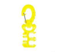 Besttoolifes Yellow, Scuba Hose Holder Clip for BCD Regulator Second Stage - Quick-Release 3-Hole Mount, 360° Rotating, Compact Lightweight Plastic Clip for Shore & Boat Diving