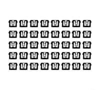 Besttoolsifes Windshield Patterning Clips,Stainless-Steel,40-Pack For Ford | Windshield Patterning Clips,Stainless-Steel,Black,40-Pack,Compatible With for ford 1964-1993