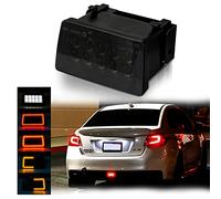 Bestview 5-In-1 LED Rear Fog Light Assembly Kits Compatible for 2011-2021 Subaru WRX STI Impreza XV Crosstrek, Function as Tail Brake Backup Reverse Turn Signal Lights (Smoke Len)