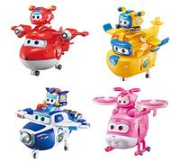 BESTWALED Super Wings(Jett,Donnie,Paul,Dizzy) Season 9 Super Pets+Deformed Robots Combination Boy Girl Magnetic Glow Toy Kids Toys Set Birthday Children's Day Gifts