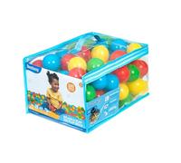 Bestway | 100pcs Pay Balls, Plastic Soft Multicolour Balls for Kids, Indoor and Outdoor Use, No Sharp Edges