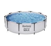 Bestway 10Ft Steel Pro Max Round Steel Frame Swimming Pool
