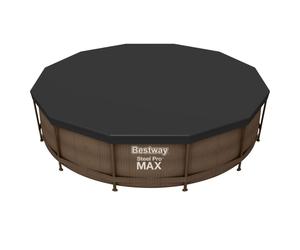 Bestway 12 feet Steel Frame Swimming Pool Cover, 58037E, Blue