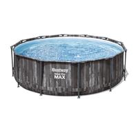 Bestway 12ft x 39.5in Steel Pro MAX Grey Frame Pool Set