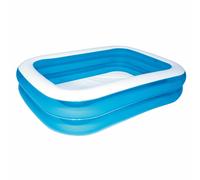 Bestway 2 Ring Inflatable Family Summer Rectangular Paddling Swimming Pool Giant