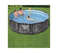 Bestway 12ft x 39.5in Steel Pro MAX Grey Frame Pool Set