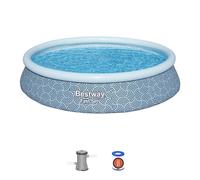 Bestway 13ft X 33in Blue Round Fast Set Inflatable Above Ground Pool Bestway Multicolor