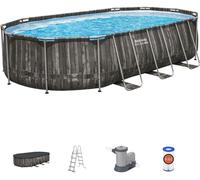Bestway 20'x12'x48'' Oval Pool Set, Black