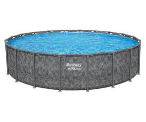 BESTWAY 20ft x 52" APX 365 Round Swimming Pool - Grey