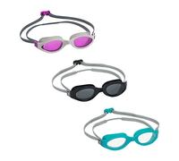 Bestway 3 Pack Adult Swim Goggles, Swimming Goggles for Adults | UV Protection, No Leak Clear Vision, Accelera, Multiple Colours