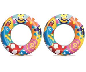 Bestway 36013PB Swim Tubes, Multi-Color, Standard Size (Pack of 2)