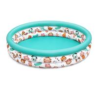 Bestway Triple Ring Safari Pals Inflatable Paddling Pool for Kids - 48" x 10”