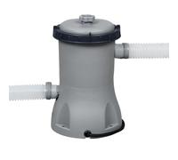 Bestway 530gal Flowclear Filter Pump, Above Ground Pool Cleaner for 1,100L-14,300L Pools, Includes Replaceable Cartridge, 480gal/h System Flow Rate