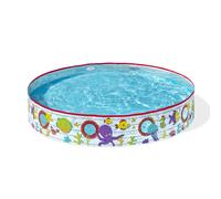 Bestway 55029 Paddling Fill N Kids Garden Pool with Fun Fish Print, Multicolor, 1.52 m x 25 cm