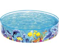 Bestway Sea Animals Theme Paddling Pool Kiddie Swimming Pool, Inflatable Above Ground Pool, Outdoor Garden Pool