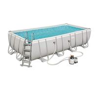 Bestway 56466-2 Power Steel Rectangular Above Ground Pool Set, 549 x 274 x 122 cm