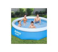Bestway 57270 Round Kids Inflatable Paddling Pool with Filter Pump, Fast Set, 10 ft